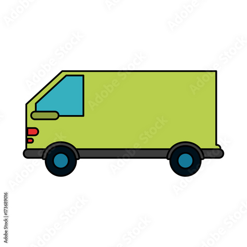 delivery van truck icon image vector illustration design 