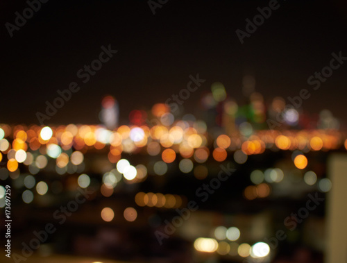 blurred night city lights Dubai © graghine