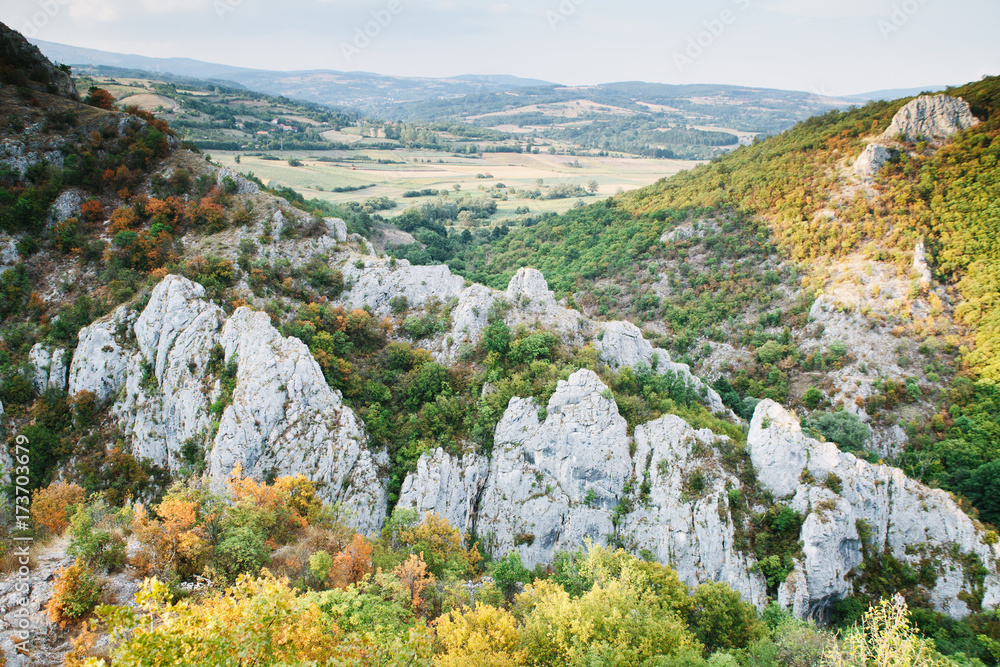 Landscape with rocky mountains near Soko Banja, Serbia. Landscape with rocky mountains near Soko Banja, Serbia.