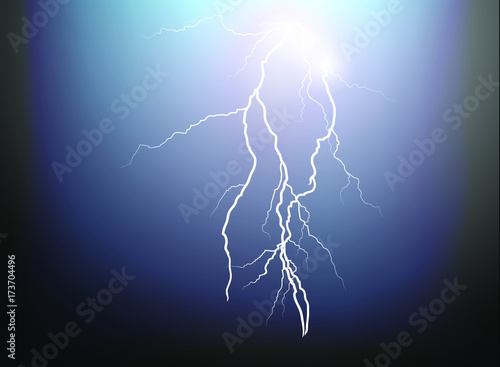 thunder lightning night sky