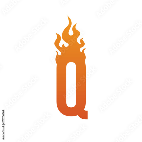 fire burn initial letter alphabet