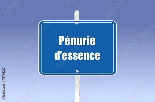 panneau pénurie d'essence photo