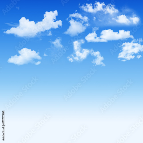 Blue sky and  white cloudy