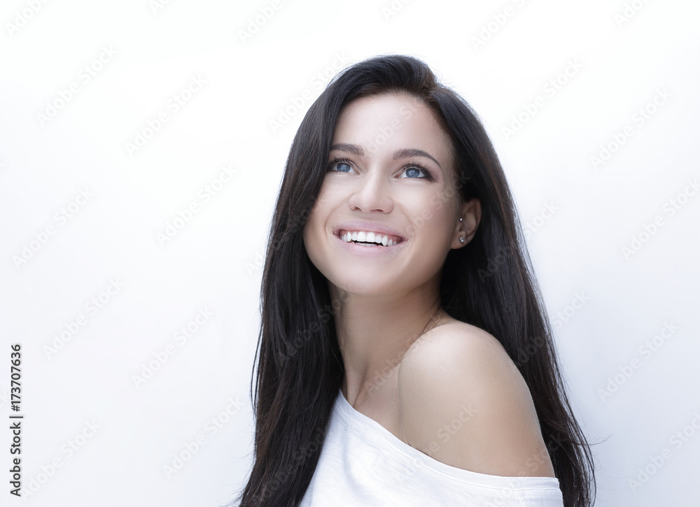 Portrait of a stylish smiling young woman Portrait of a stylish smiling young woman