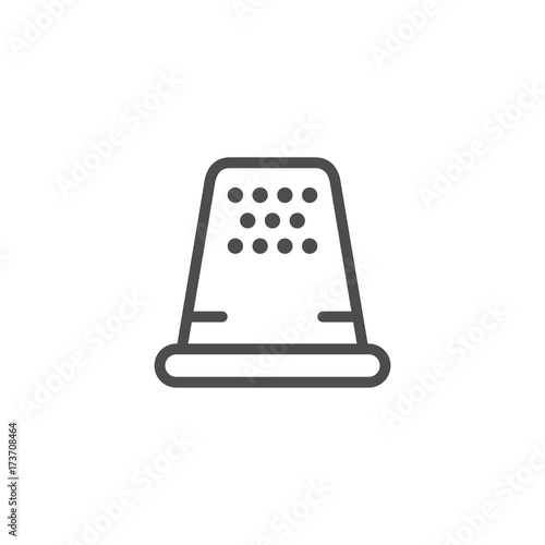 Thimble line icon