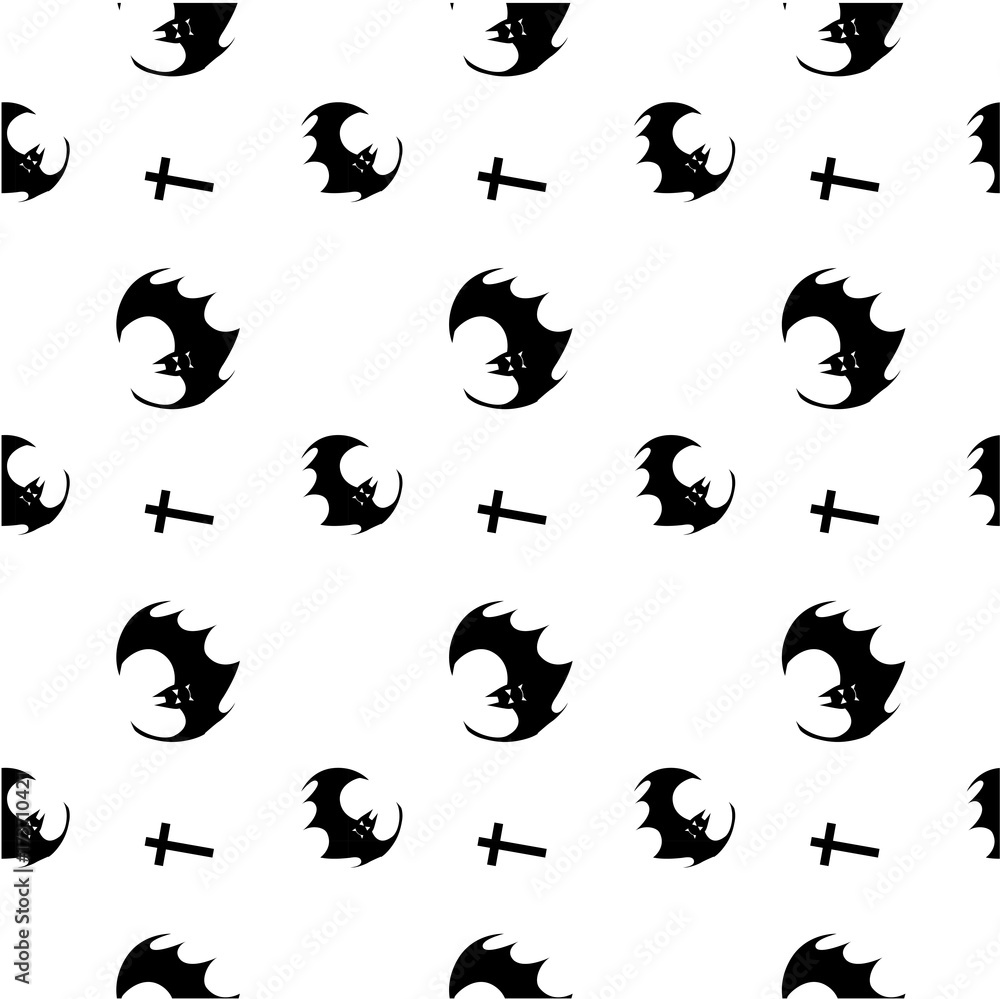 Halloween seamless pattern bat hand drawn background scrapbook paper, gift wrap paper, textile for Halloween holiday vector items simple style, black silhouettes, isolated on white. Halloween seamless pattern bat hand drawn background scrapbook paper, gift wrap paper, textile for Halloween holiday vector items simple style, black silhouettes, isolated on white.