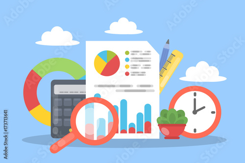 Audit concept illustration.