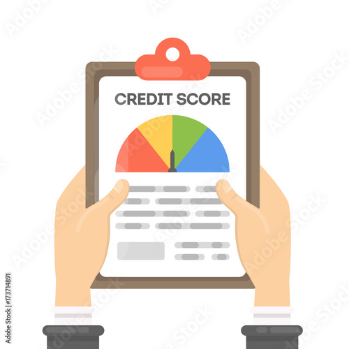 Credit score report.