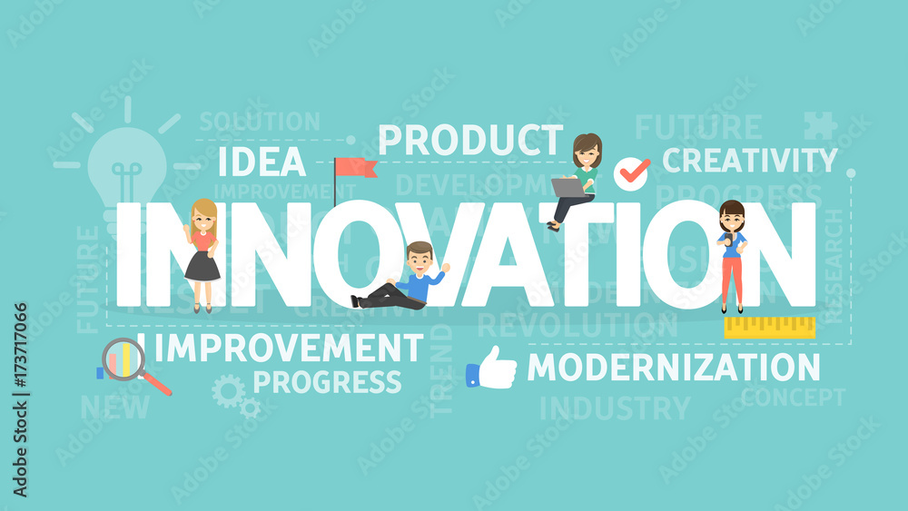 Fototapeta premium Innovation concept illustration.