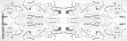 Vector illustration, Hi-tech digital technology and engineering theme