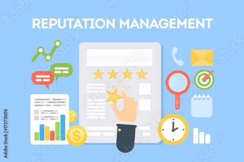 Reputation management concept.