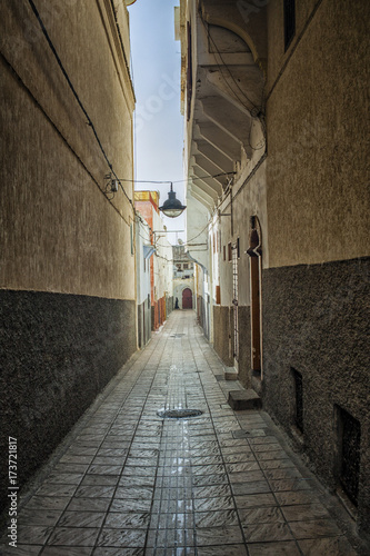 Narrow street in Morocco