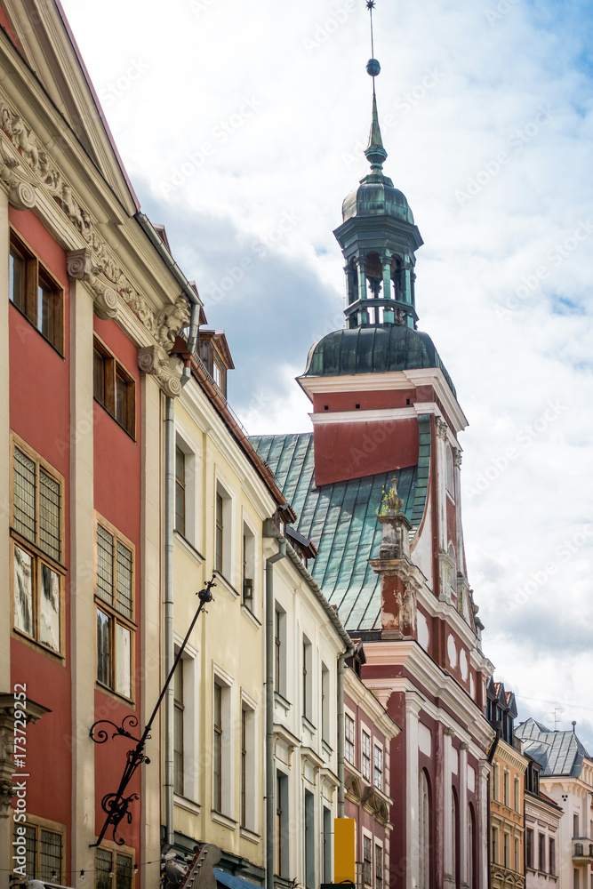 antique building view in Old Town Riga, Latvia