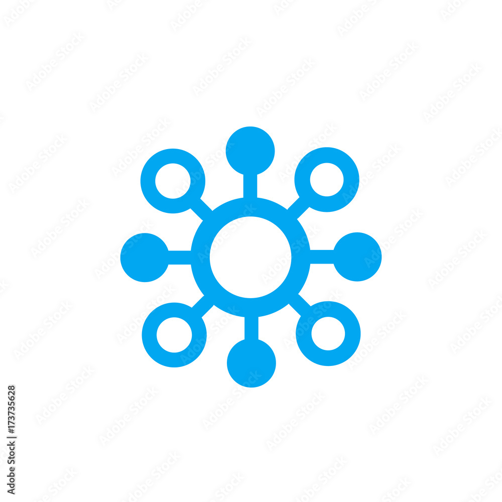 molecule icon, vector pictogram on white molecule icon, vector pictogram on white