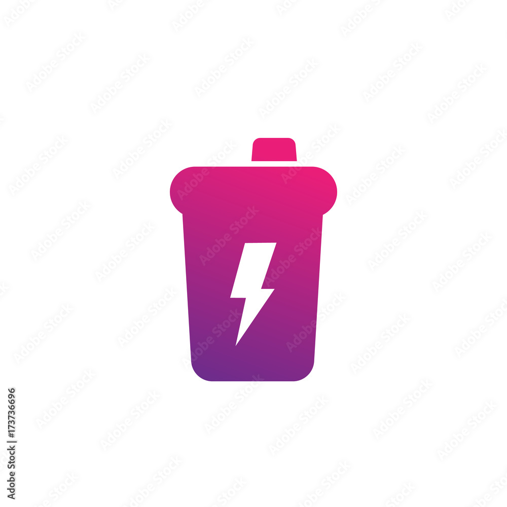 Sport shaker icon on white Sport shaker icon on white