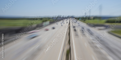 busy highway traffic  © babaroga
