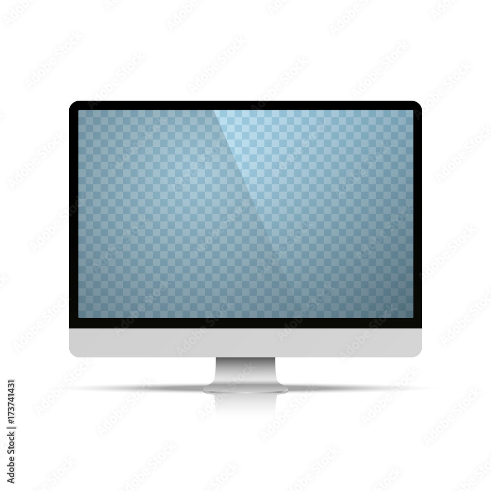 Computer object on the white background. Vector illustration Computer object on the white background. Vector illustration
