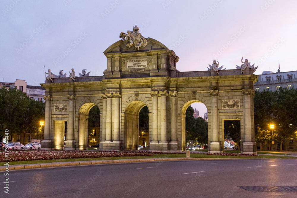 The Alcala Door (Puerta de Alcala) is a one of the ancient doors of the city of Madrid Spain.