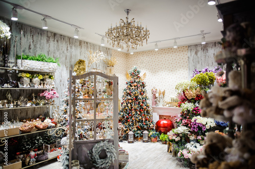 Photography Christmas decor shop. Christmas market