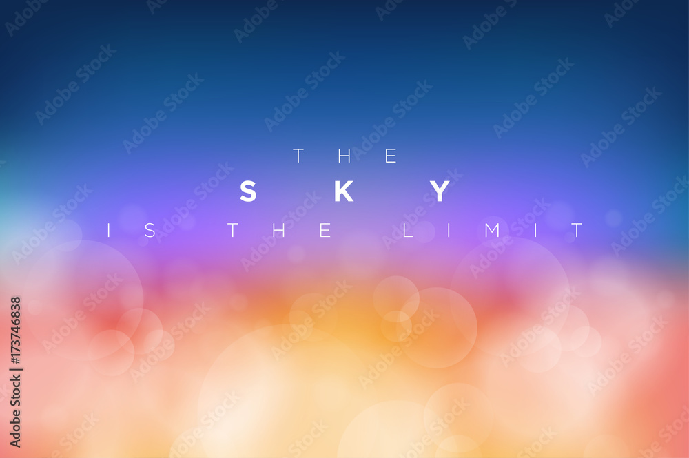 Obraz premium Vector cloudly clean blue sky