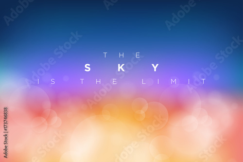 Vector cloudly clean blue sky