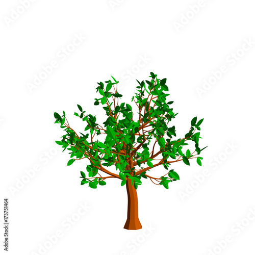 Abstract tree. Isolated on ...