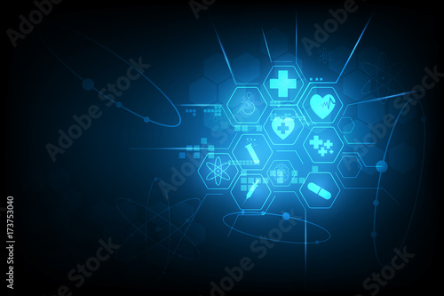 medical health care science innovation concept pattern background