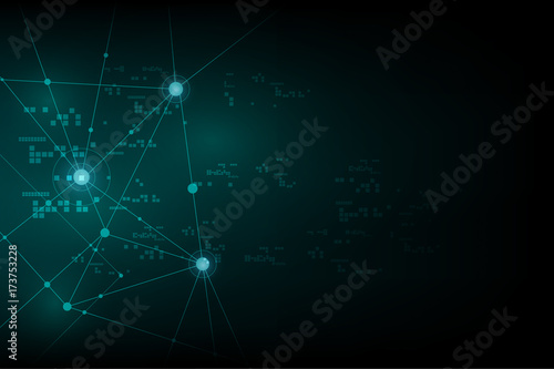 abstract internet network signal, vector nanotechnology background