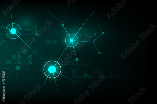 abstract internet network signal, vector nanotechnology background