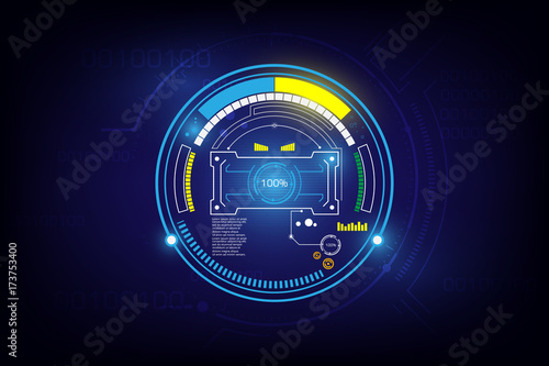 futuristic sci fi hi tech concept background