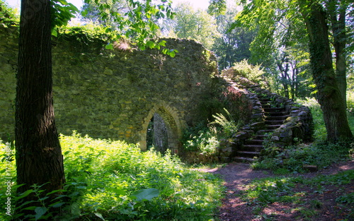 Antyczne elfie ruiny znalezione w pobliżu polskiego zamku Grodziec na Dolnym Śląsku photo