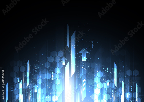 Abstract future digital speed technology concept, science, energy, futuristic speed and motion blur light rays. Vector illustration