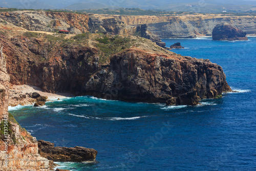 Summer Atlantic coast (Algarve, Portugal).