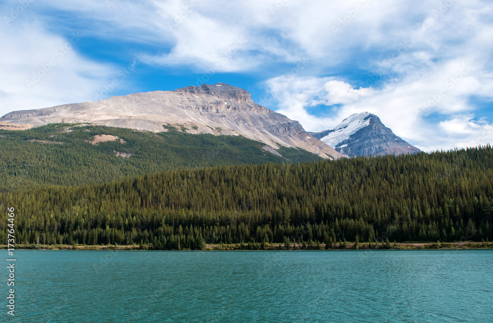 Scenic view of the Moraine Lake at Banff National Park Scenic view of the Moraine Lake at Banff National Park