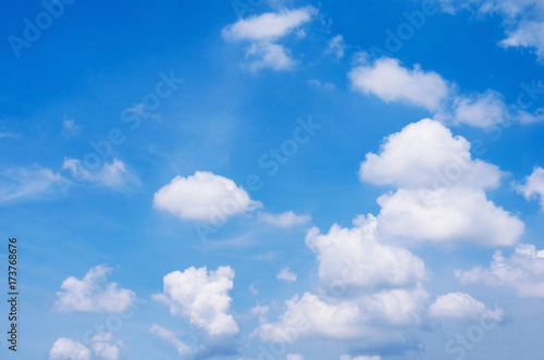 beautiful blue sky and white cloud nature outdoor.