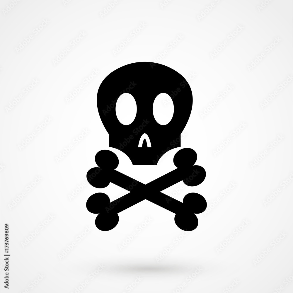 Skull and crossbones - vector illustration Skull and crossbones - vector illustration