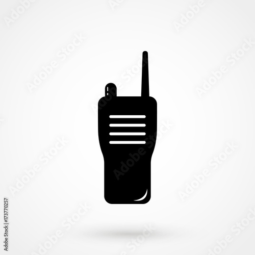 Simple icon mobile radio.