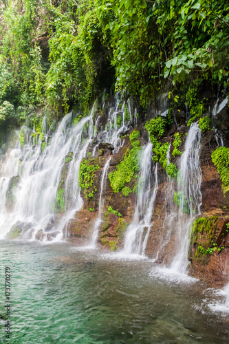 Fototapeta Naklejka Na Ścianę i Meble -  One of Chorros de la Calera, set of waterfalls near Juayua village, El Salvador