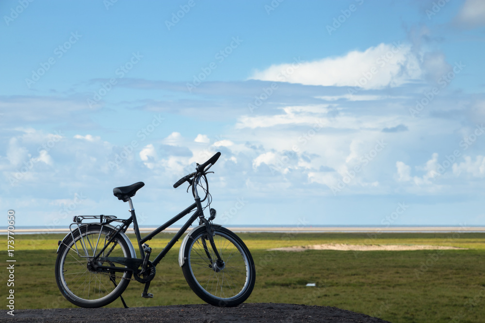 Fahrrad an der Nordseeküste