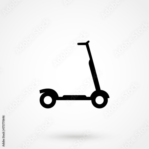 Scooter icon. Simple illustration of scooter vector icon for web