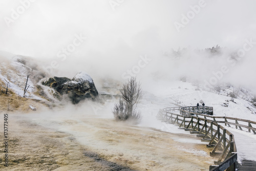 Steamy walkway