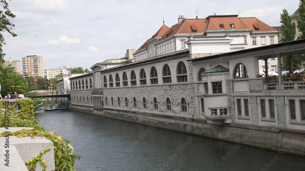 Embankment of the Ljubljanica River