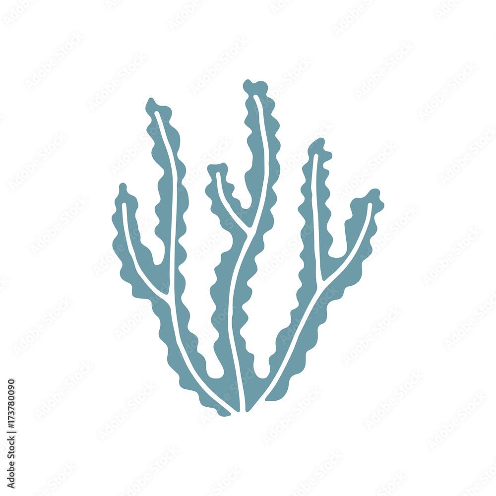 alga vector isolated icon alga vector isolated icon