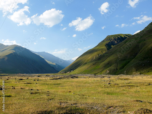 Mountains in Truso Valley in Caucasus - Georgie