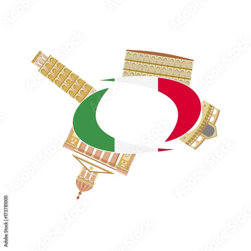 italy sights flag