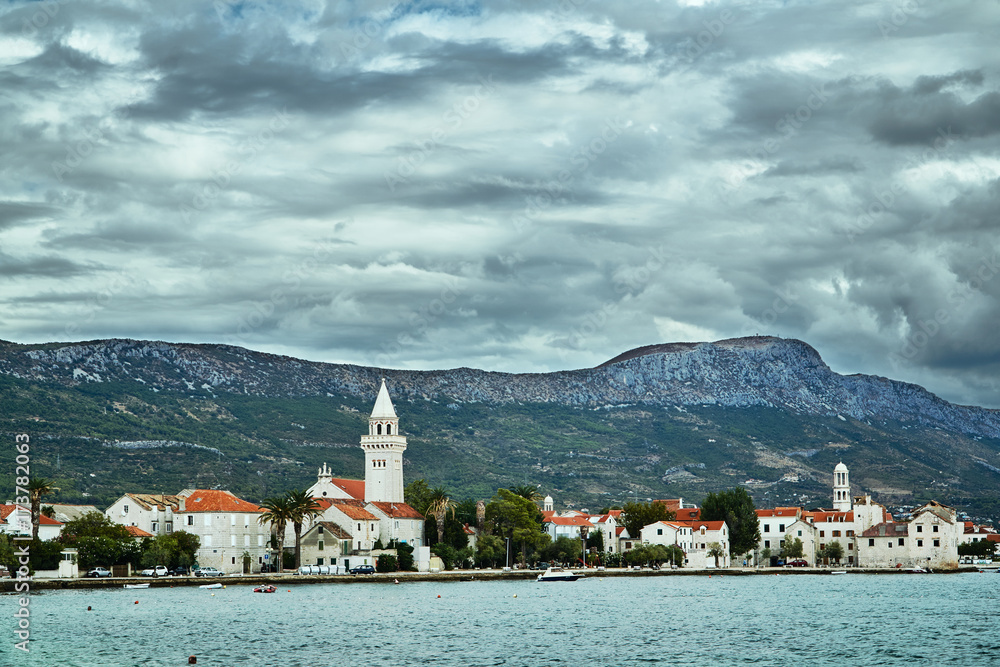 Town of Kastel on the Adriatic coast in Croatia.
