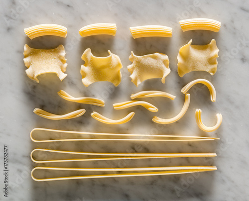 Grouping of Italian Dry Pasta photo