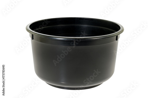 Plastic food container / Plastic container on white background.