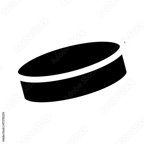 hockey disk silhouette