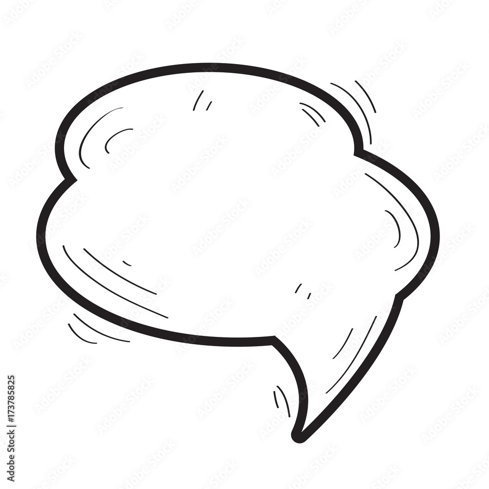 Isolated comic speech bubble on a white background, Vector illustration Isolated comic speech bubble on a white background, Vector illustration